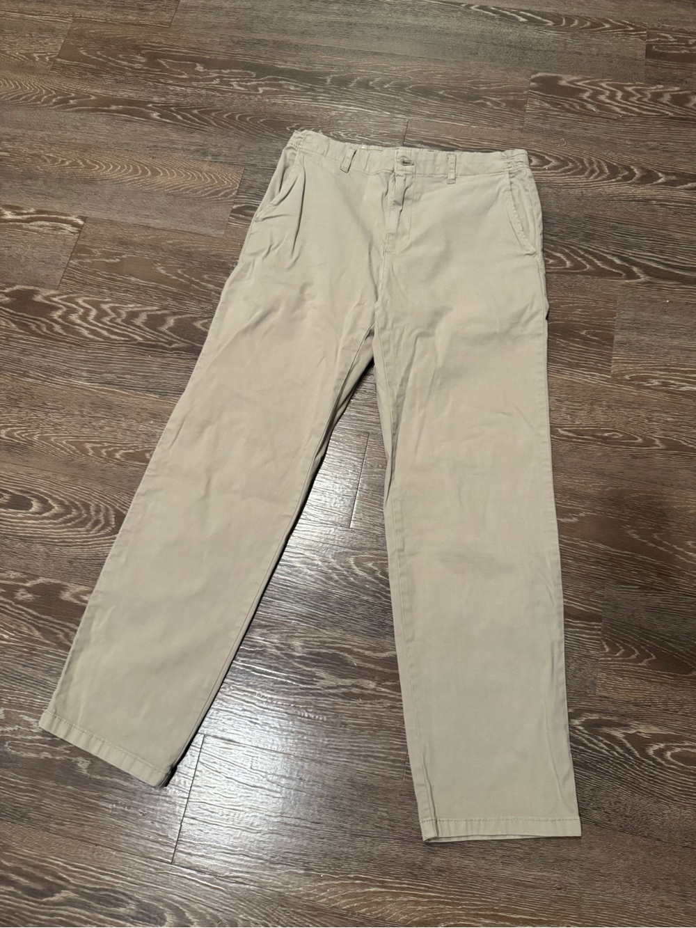 Zara Men's Light Khaki Straight Chinos